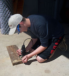 Making a new sign - Photo taken Mar2015